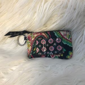 Vera Bradley "Petal Paisley" ID and coin purse